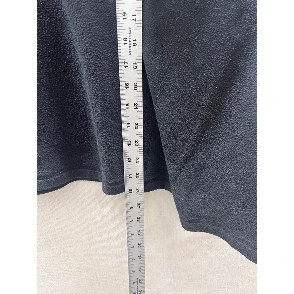 The North Face Quarter Zip Fleece Mens XL Black Excellent Pullover Sweater 3448